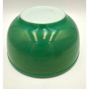 Vintage PYREX Primary Green Mixing Nesting Bowl Made in USA Retro Farmhouse